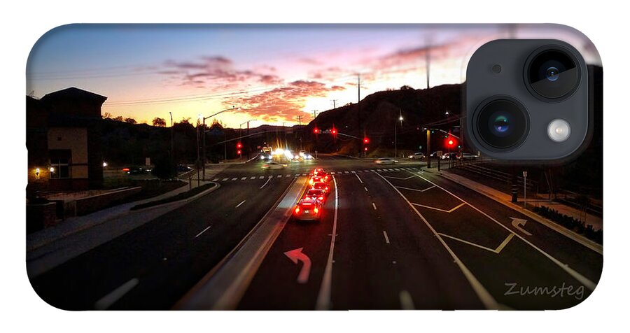 Sunset iPhone 14 Case featuring the photograph Evening Traffic by David Zumsteg