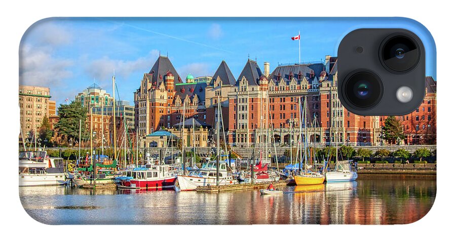 Fairmont Empress Hotel iPhone 14 Case featuring the photograph Fairmont Empress Hotel Victoria BC, Canada by Tatiana Travelways