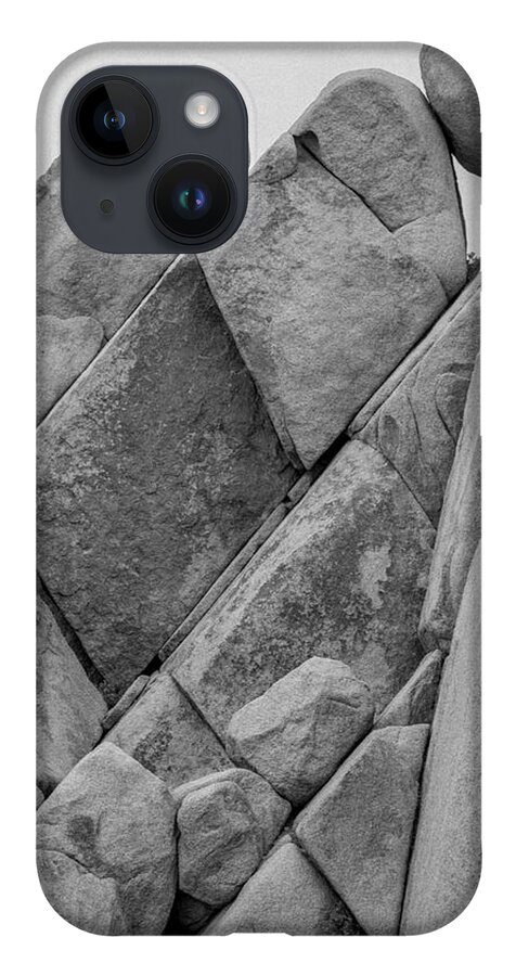 Joshua Tree National Park iPhone 14 Case featuring the photograph February 2022 On the Rocks by Alain Zarinelli