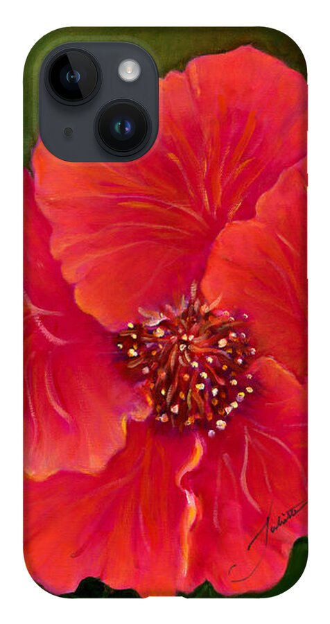Flowers iPhone Case featuring the painting Flamenco Dancer by Juliette Becker