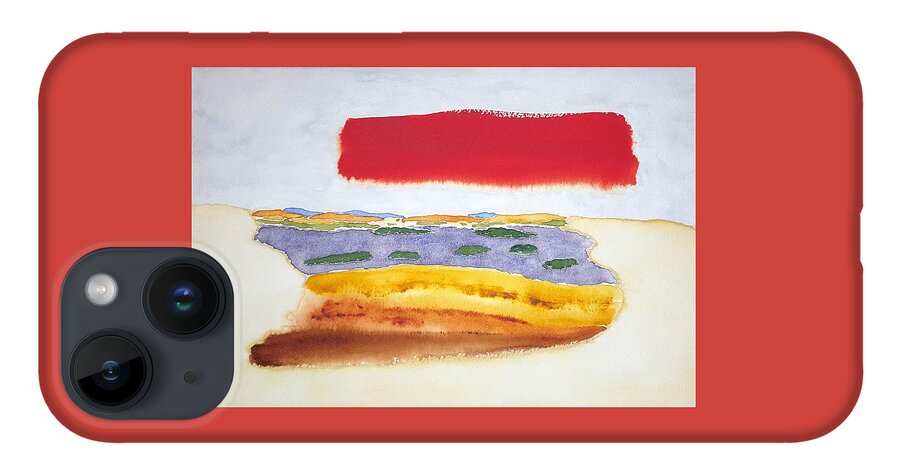 Watercolor iPhone 14 Case featuring the painting Floating World by John Klobucher