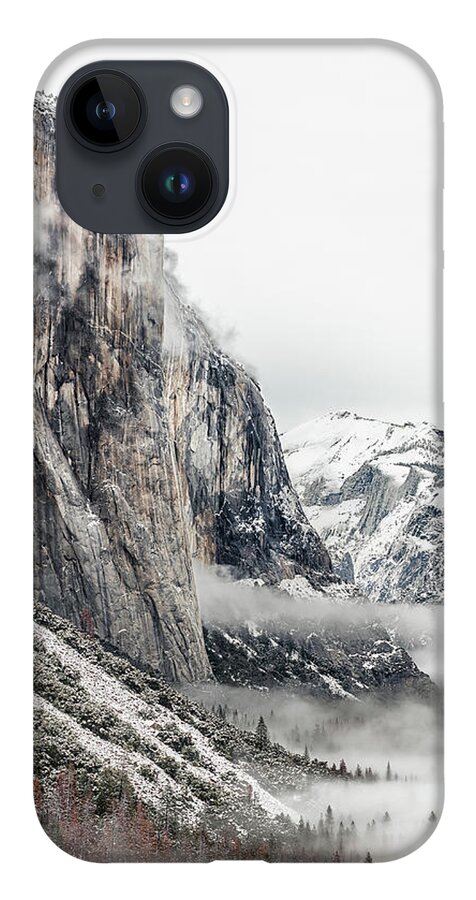California iPhone 14 Case featuring the photograph Foggy morning El Capitan by Rudy Wilms