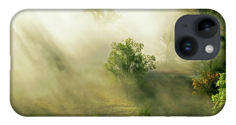 Landscape iPhone Case featuring the photograph Foggy Morning by Lens Art Photography By Larry Trager