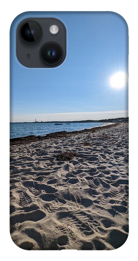Sand iPhone 14 Case featuring the photograph Footprints to Provincetown by Annalisa Rivera-Franz