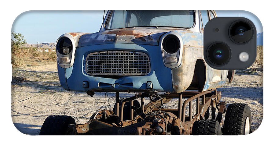 Richard Reeve iPhone 14 Case featuring the photograph Ford Popular Raised in the Desert by Richard Reeve