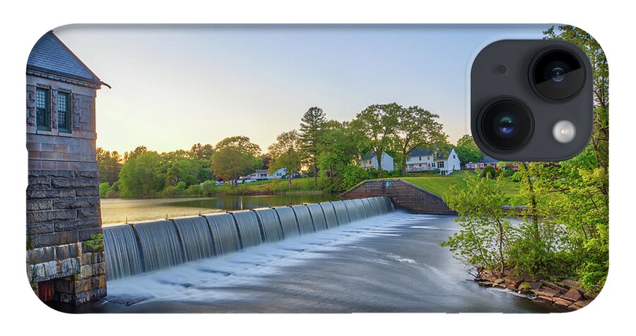 Framingham Number One Dam And Gatehouse iPhone Case featuring the photograph Framingham Number One Dam and Gatehouse by Juergen Roth