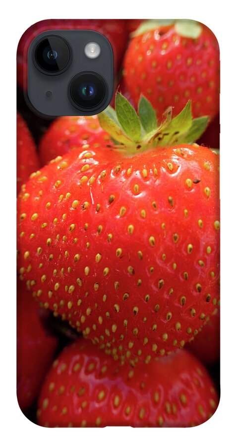 Strawberries iPhone 14 Case featuring the photograph Fresh Strawberries by Karen Rispin