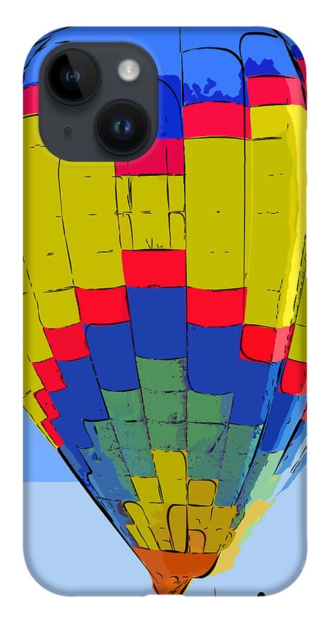 Hotair- Balloons iPhone 14 Case featuring the digital art Fully Inflated by Kirt Tisdale