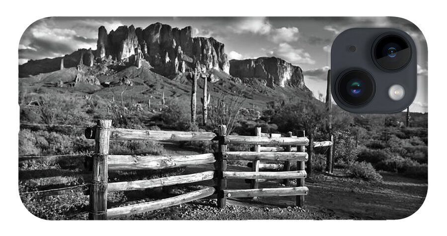 Superstition Mountains iPhone 14 Case featuring the photograph Gateway to Superstition by American Landscapes