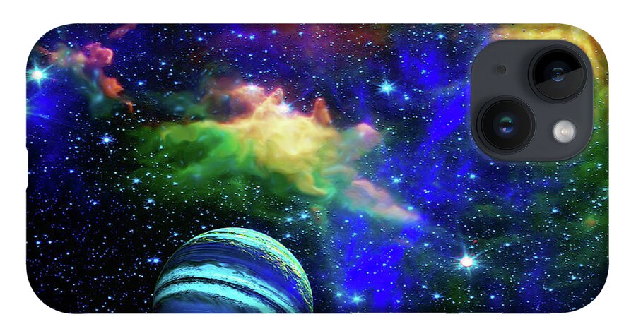  iPhone 14 Case featuring the digital art Gazing at Infinity by Don White Artdreamer
