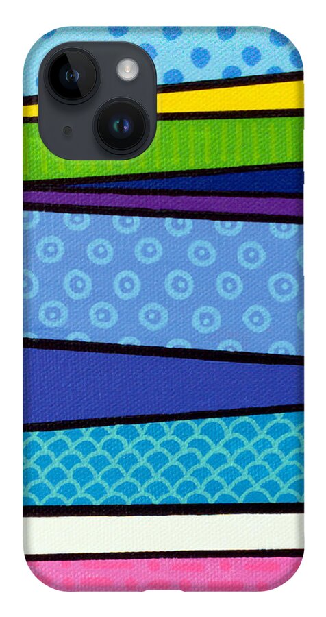 Pattern Art iPhone Case featuring the painting Gazing Out To Sea by Beth Ann Scott