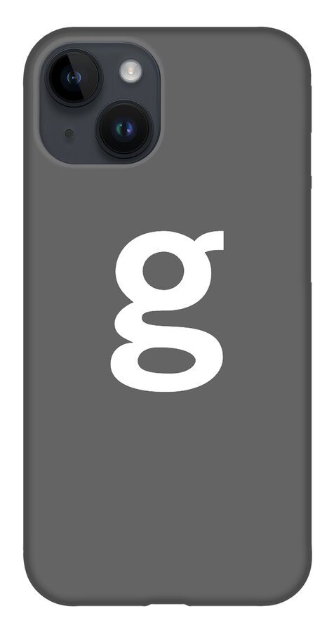 Getty Images Logo iPhone Case featuring the digital art Getty Images White G by Getty Images