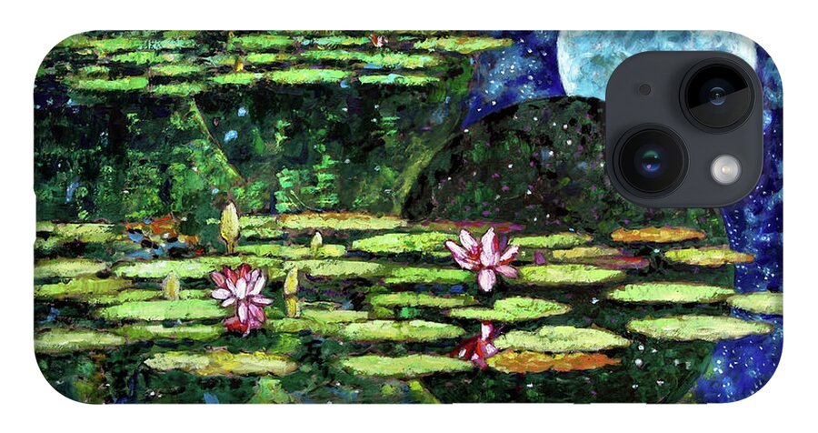 Water Lilies iPhone Case featuring the painting God's Dream by John Lautermilch