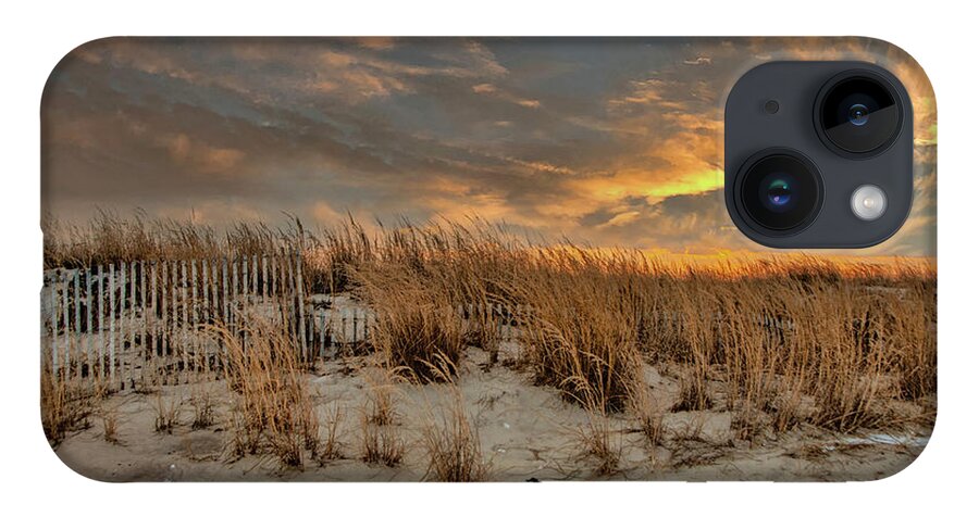 Beach iPhone 14 Case featuring the photograph Golden Beach by Cathy Kovarik