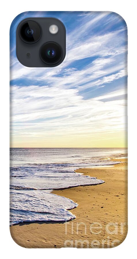 Golden Hour iPhone Case featuring the photograph Golden Hour Beach Waves by Beachtown Views