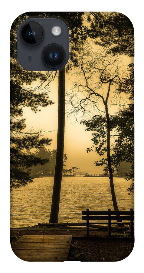 Boardwalk iPhone 14 Case featuring the photograph Golden Morning On Lost Lake by Owen Weber