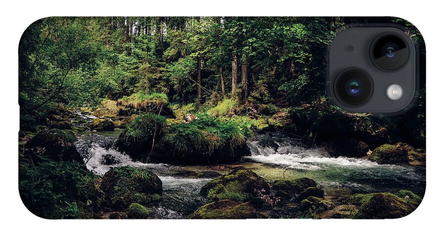 Path iPhone 14 Case featuring the photograph Gollinger Wasserfalls by Vaclav Sonnek