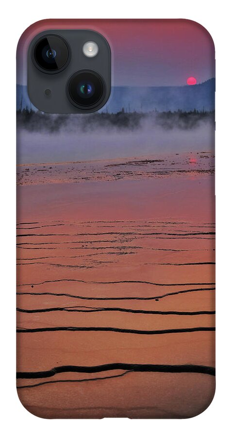 Mountain iPhone 14 Case featuring the photograph Grand Prismatic Sunset Dream by Go and Flow Photos