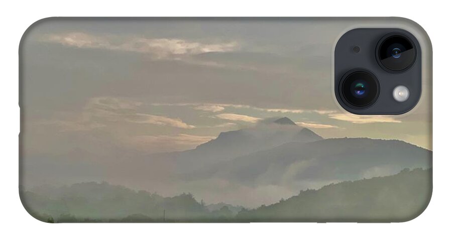  iPhone Case featuring the photograph Grandfather Mountain in fog by Meta Gatschenberger