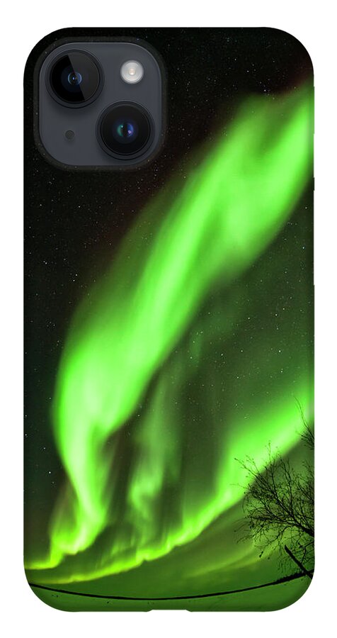 Blachford Lake Lodge iPhone 14 Case featuring the photograph Green Tornado by Phil Marty