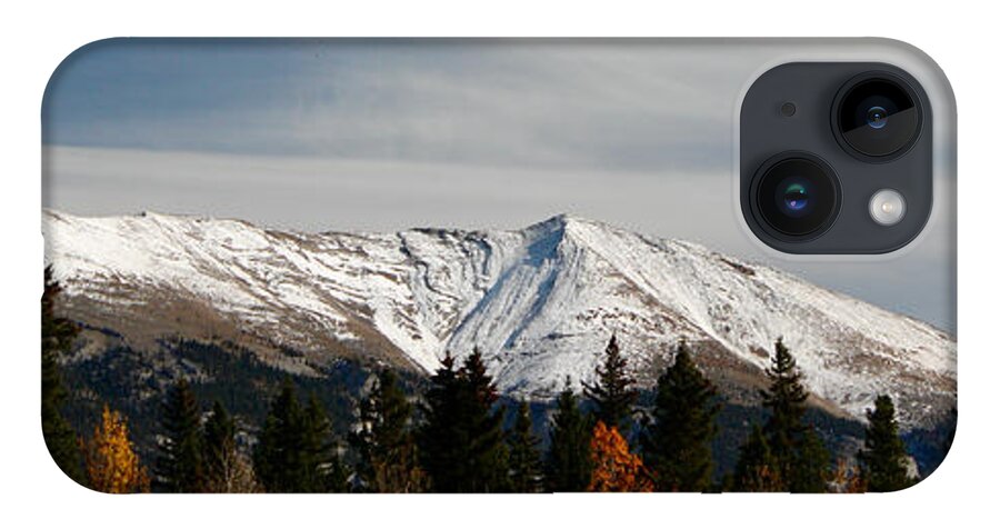 Alberta iPhone 14 Case featuring the photograph Grotto Mountain by Wilko van de Kamp Fine Photo Art