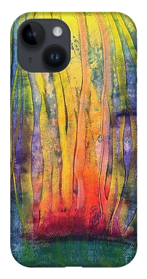  iPhone 14 Case featuring the painting Guide me to the Light by Marie-Claire Dole