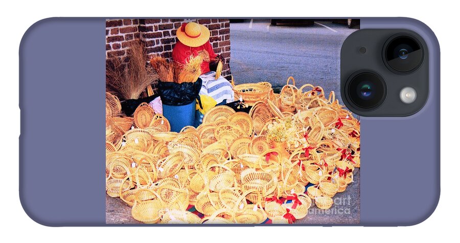 Gullah iPhone 14 Case featuring the photograph Sweet Grass Basket Maker by Victor Thomason