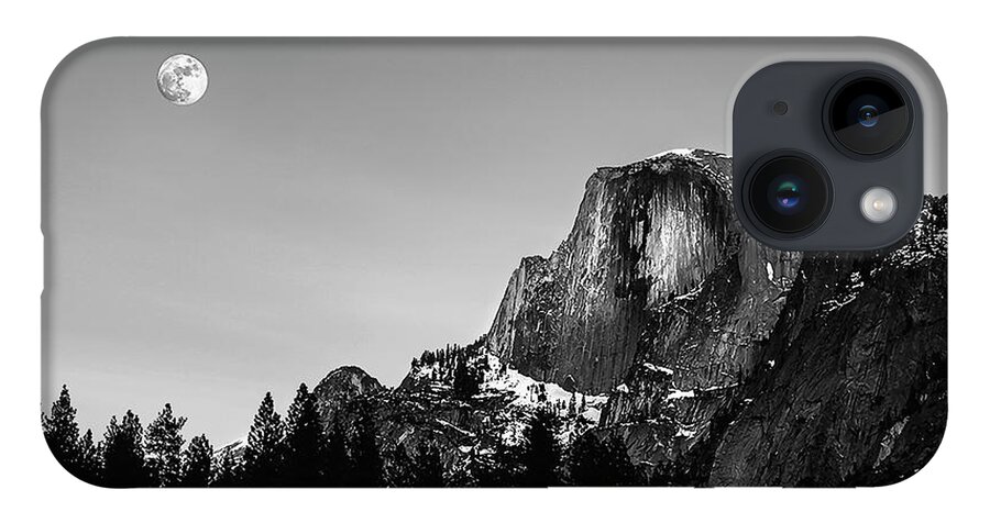 Yosemite iPhone Case featuring the photograph Half Dome in Black and White by Gary Johnson