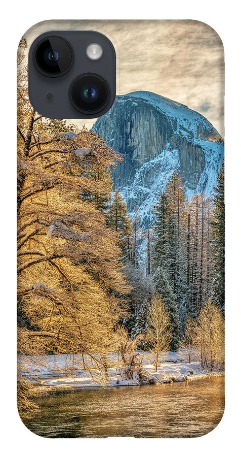 Half Dome iPhone 14 Case featuring the photograph Half Dome on Frosty Winter Morning by Kenneth Everett