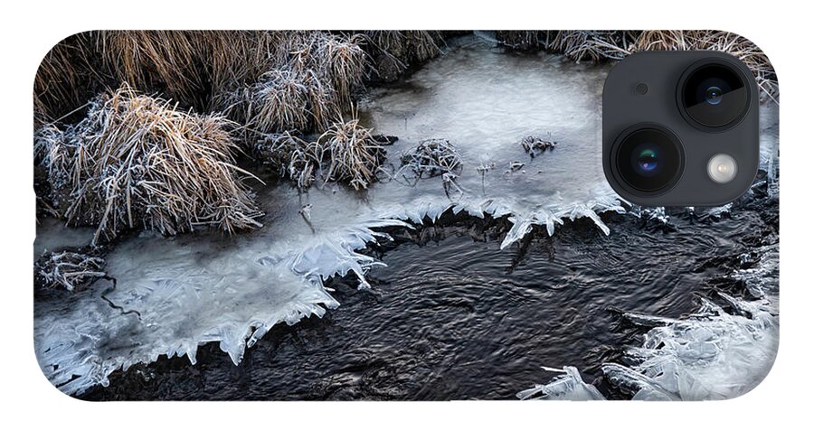 Ice iPhone 14 Case featuring the photograph Half Frozen Creek by Phil And Karen Rispin