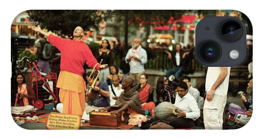 Leica M9 iPhone Case featuring the photograph Hare Krishna, Union Square, Manhattan by Eugene Nikiforov