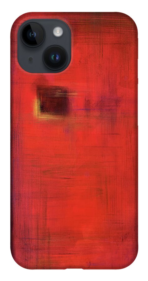 Abstract iPhone 14 Case featuring the painting Harmony by Tes Scholtz