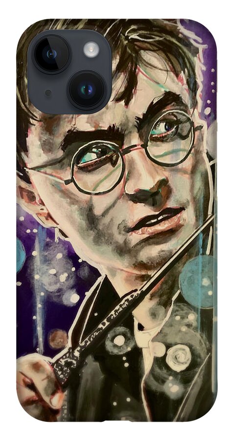 Harry Potter iPhone 14 Case featuring the painting Harry Potter by Joel Tesch