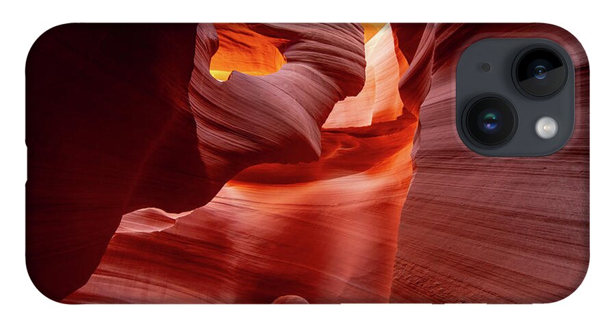 Antelope Canyon iPhone 14 Case featuring the photograph Heart of Antelope Canyon by Wesley Aston