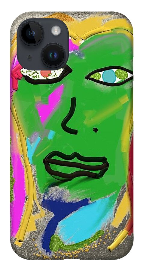 Face iPhone 14 Case featuring the digital art Her by ToNY CaMM