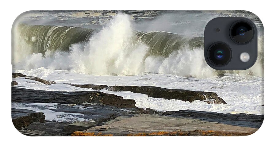Winter iPhone Case featuring the photograph High Surf Cape Elizabeth by Jeanette French