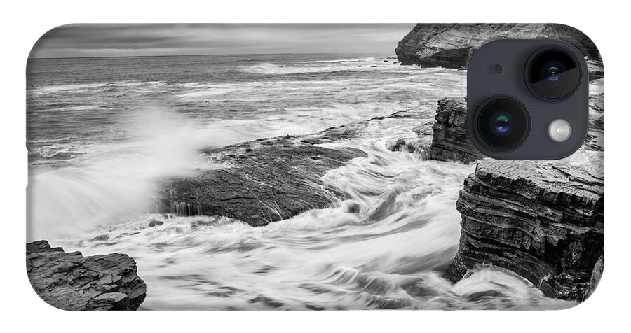 Sunset Cliffs iPhone Case featuring the photograph High Tide At Sunset Cliffs by Local Snaps Photography