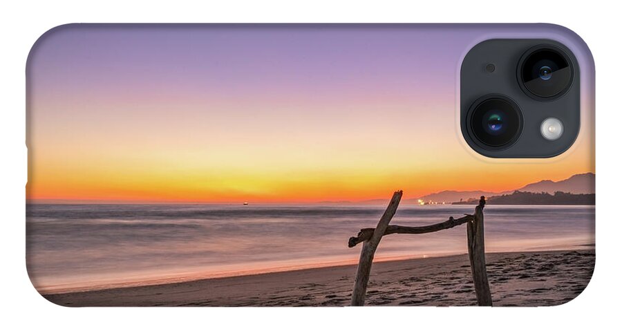 Sunset iPhone 14 Case featuring the photograph Hitching Post at Sunset by Lindsay Thomson