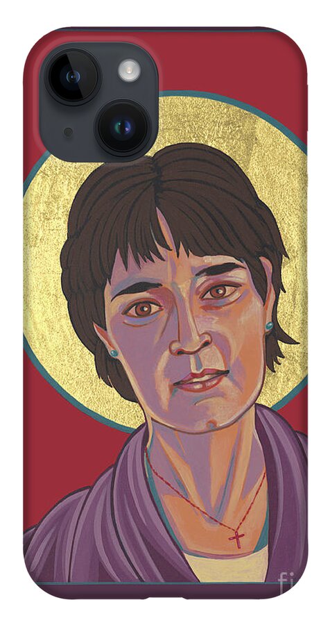Holy Living Martyr Dianna Ortiz iPhone 14 Case featuring the painting Holy Living Martyr Dianna Ortiz 317 by William Hart McNichols