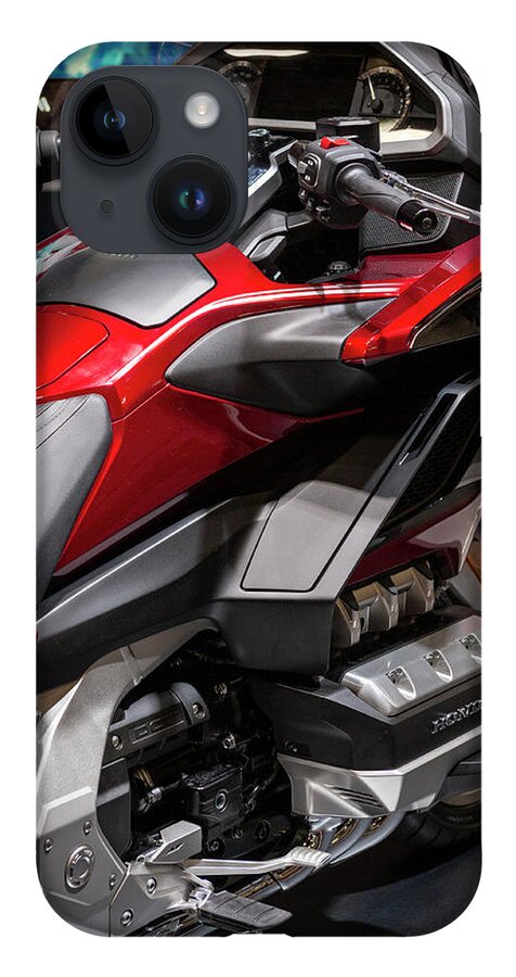 Honda iPhone 14 Case featuring the photograph Honda Goldwing by Jim Whitley