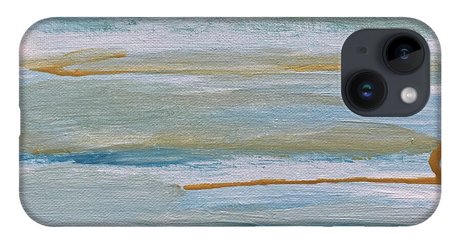 Horizon iPhone 14 Case featuring the painting Horizon by Medge Jaspan