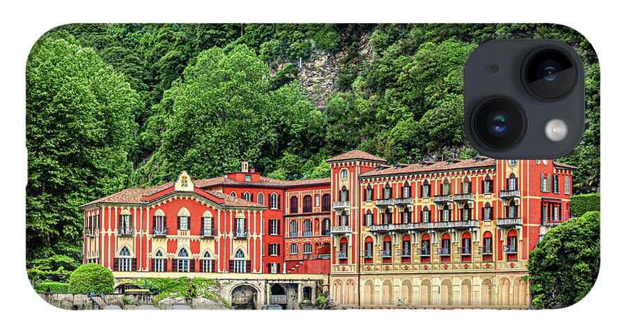 Cernobbio iPhone 14 Case featuring the photograph Queen's Pavilion Hotel Villa d'Este on Lake Como by Douglas Wielfaert