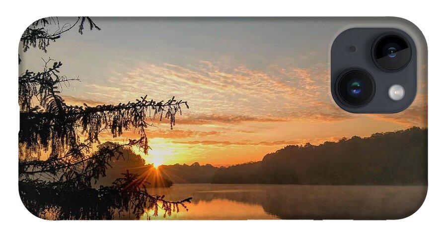  iPhone 14 Case featuring the photograph Hudson Springs Park Sunrise by Brad Nellis