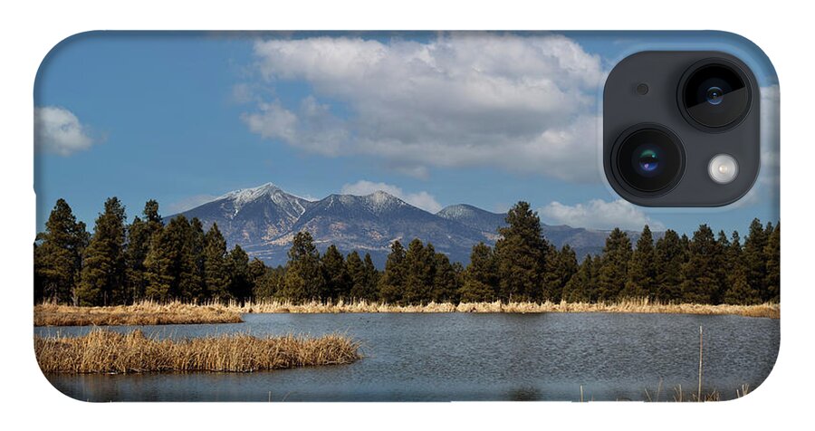 Arizona iPhone Case featuring the photograph Humphrey's Peak in Spring by Laura Putman