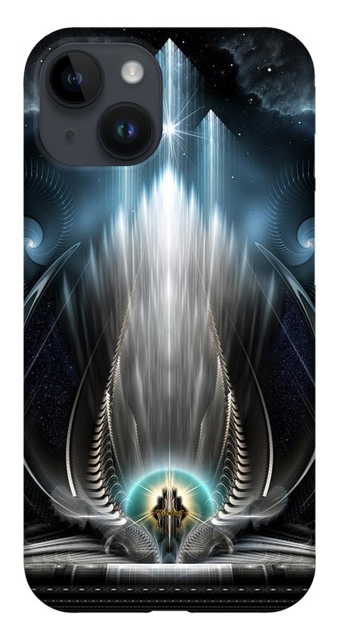 Fractal iPhone 14 Case featuring the digital art Ice Vision Of The Imperial View by Rolando Burbon
