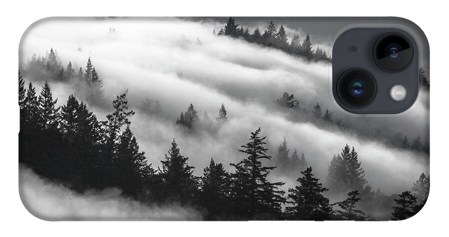 Incoming Fog iPhone 14 Case featuring the photograph Incoming fog, Mt. Tamalpais by Donald Kinney