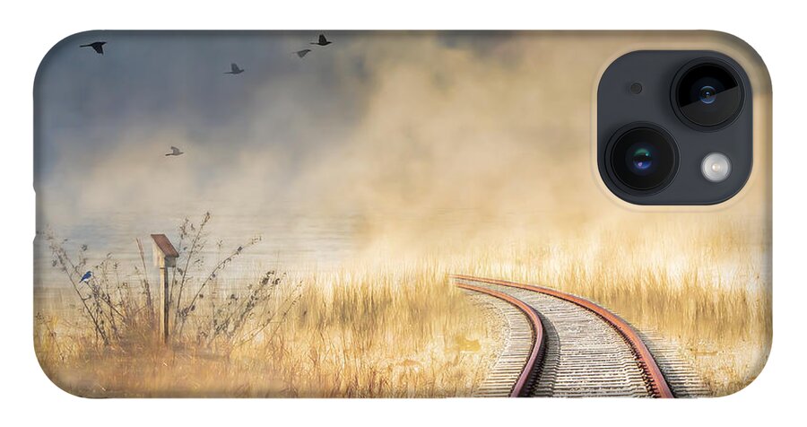 Train Tracks iPhone Case featuring the photograph Into the Mist - Limited Edition by Shara Abel