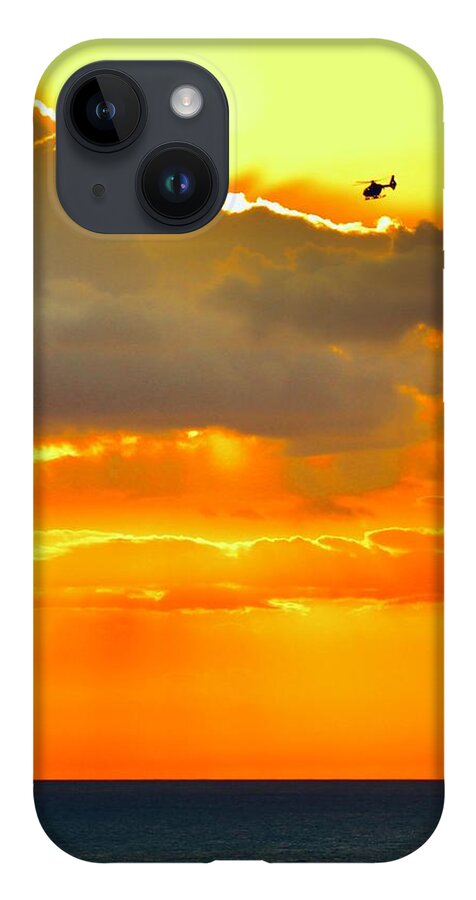 Flying iPhone Case featuring the photograph Into the Sun by Sarah Lilja