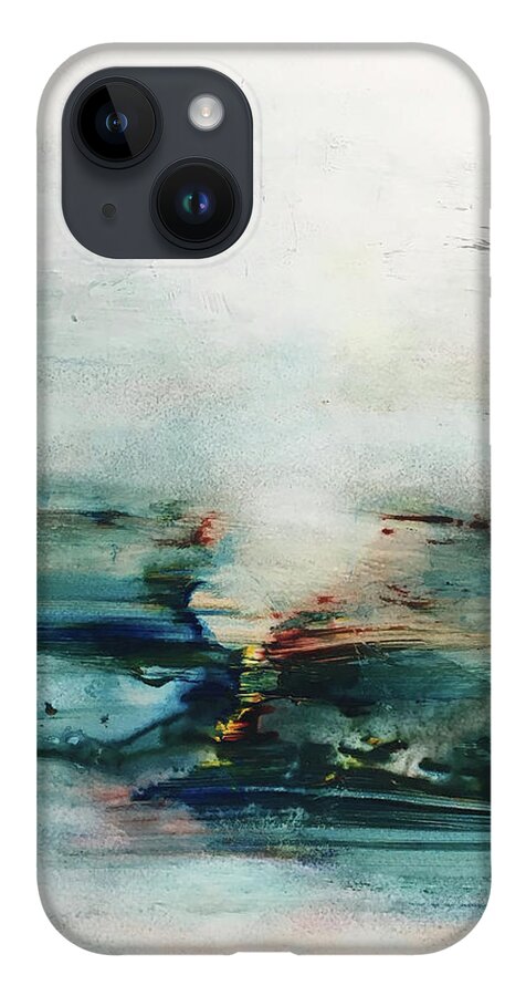 Abstract Art iPhone 14 Case featuring the painting Intonation Resolves by Rodney Frederickson