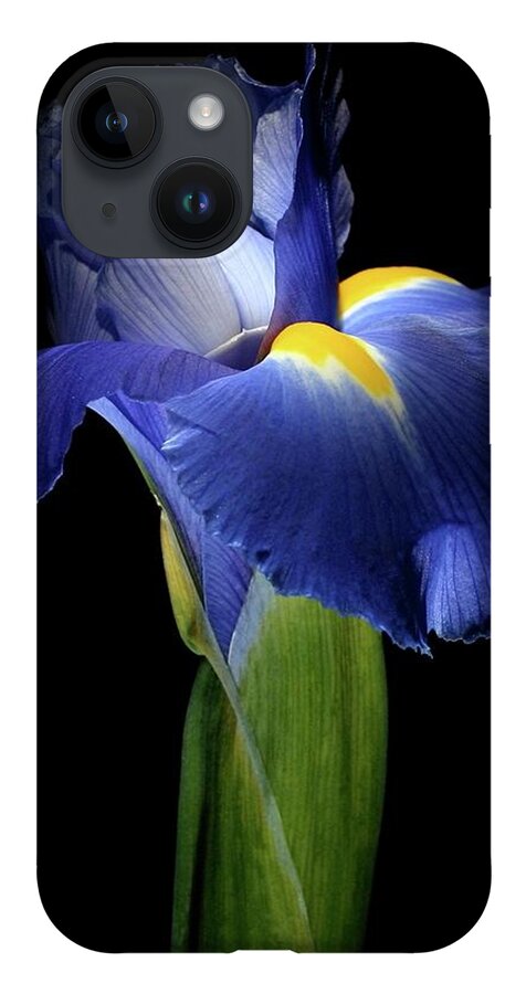 Macro iPhone 14 Case featuring the photograph Iris 041907 by Julie Powell
